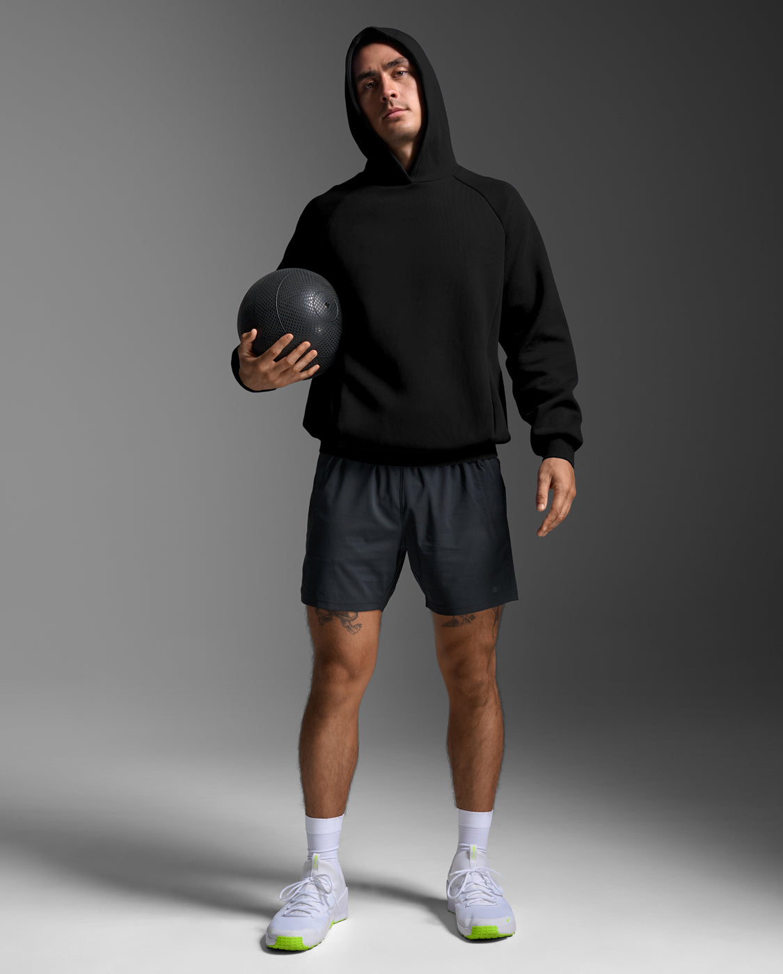 M Motion Smooth Spacer Hoodie 男士 挑戰者輕盈速乾排汗保暖連帽上衣|黑