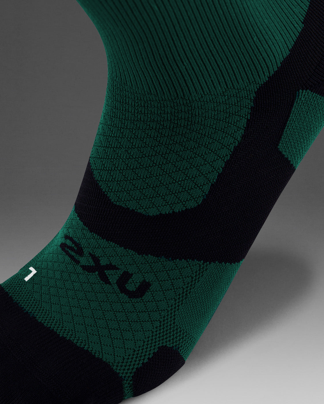 U Vectr Light Cushion Crew Socks 中性 輕量穩定緩震足弓機能中筒襪|深綠