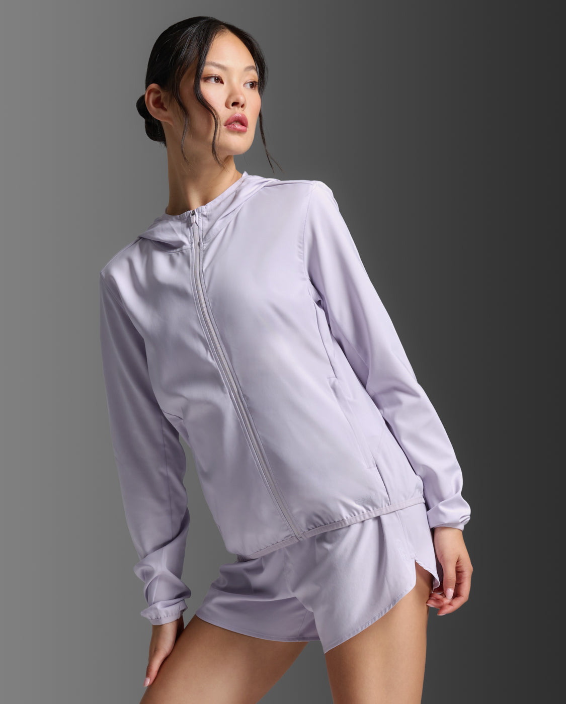 W Aero Jacket 女士 暢跑防風防潑水涼感機能外套 | 淺紫