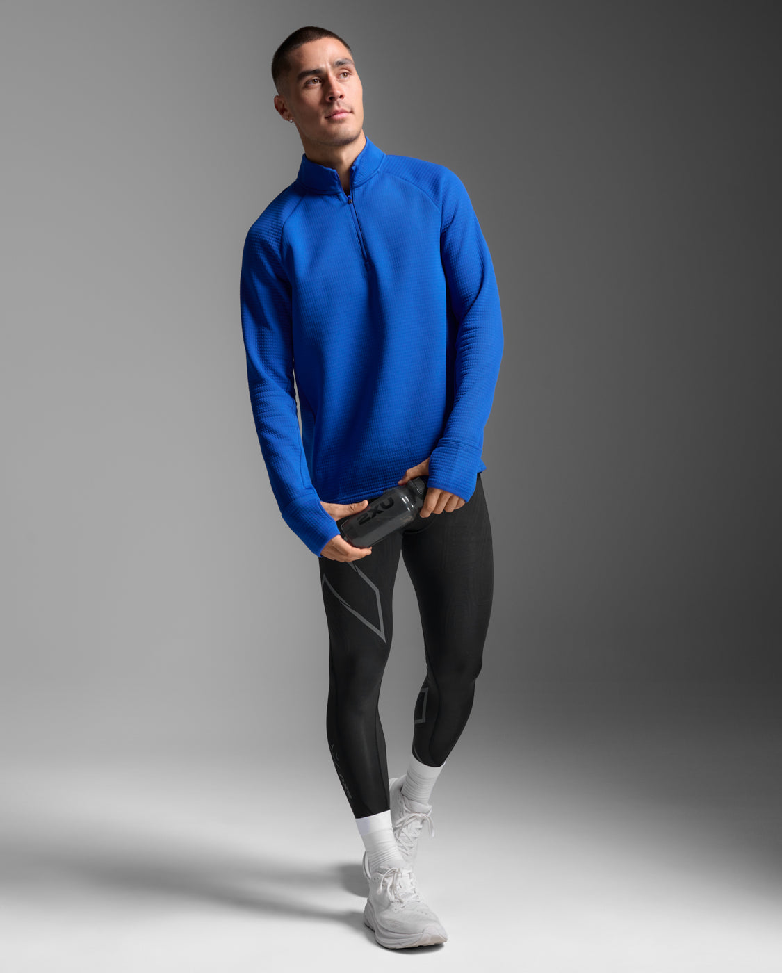 M Ignition Hyper-Haptic 1/4 Zip 男士 保暖防護1/4拉鍊長袖機能上衣 | 藍