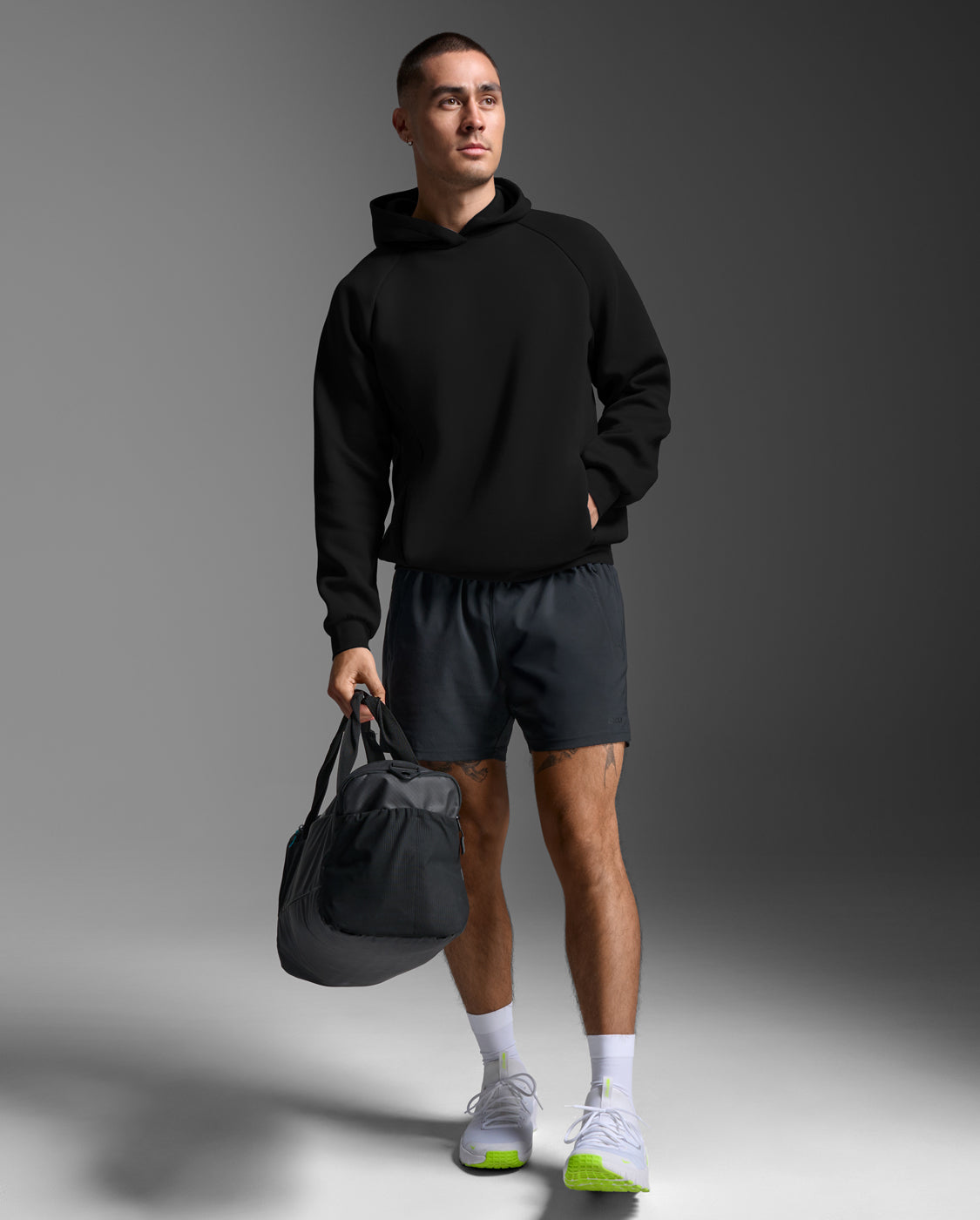 M Motion Smooth Spacer Hoodie 男士 挑戰者輕盈速乾排汗保暖連帽上衣|黑