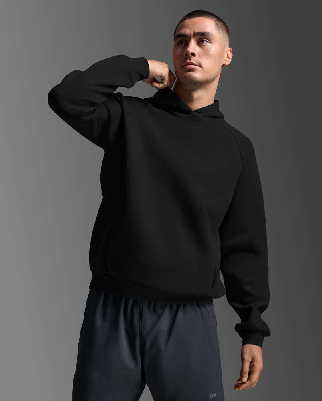 M Motion Smooth Spacer Hoodie 男士 挑戰者輕盈速乾排汗保暖連帽上衣|黑