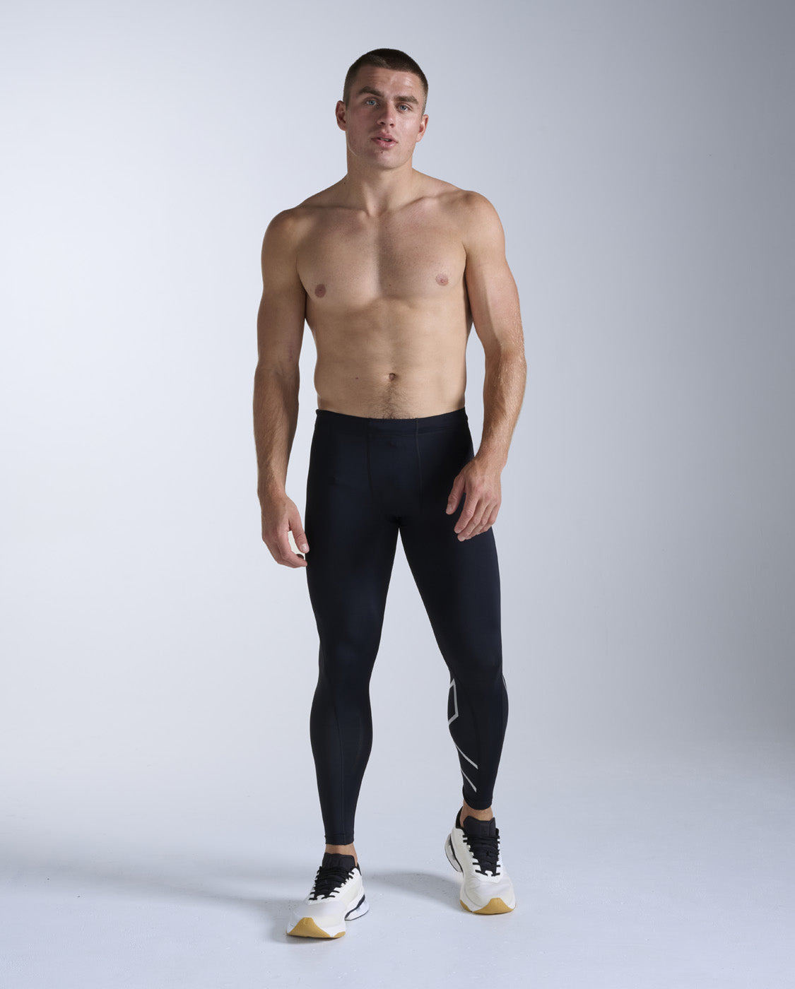 Core Compression Tights 男士 壓縮長褲|黑/銀