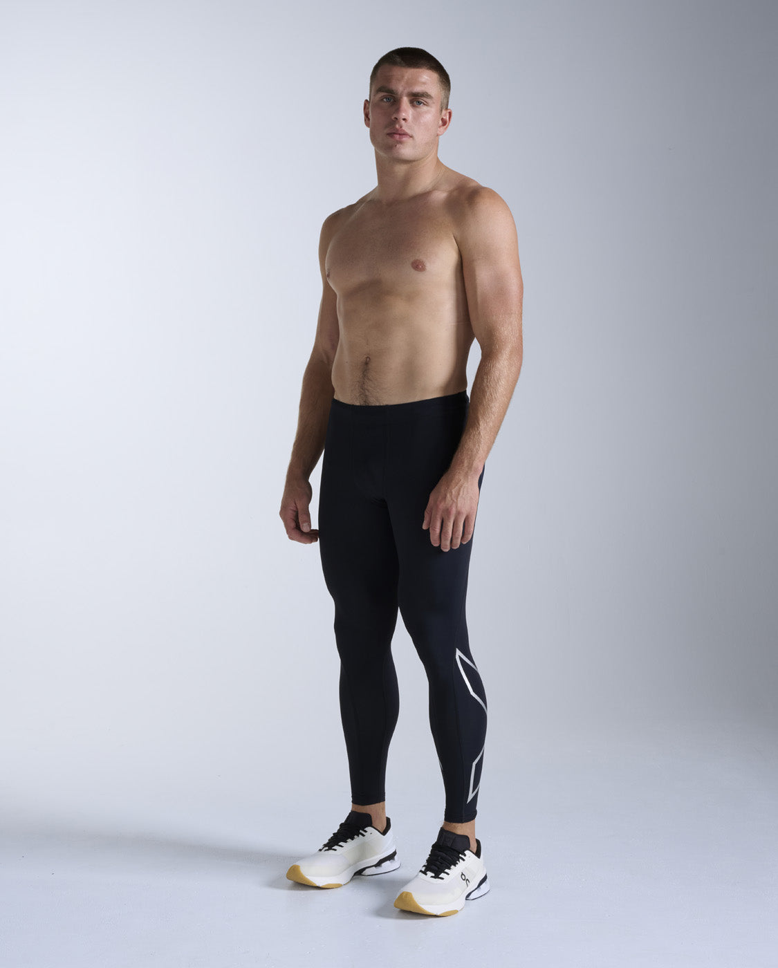 Core Compression Tights 男士 壓縮長褲|黑/銀