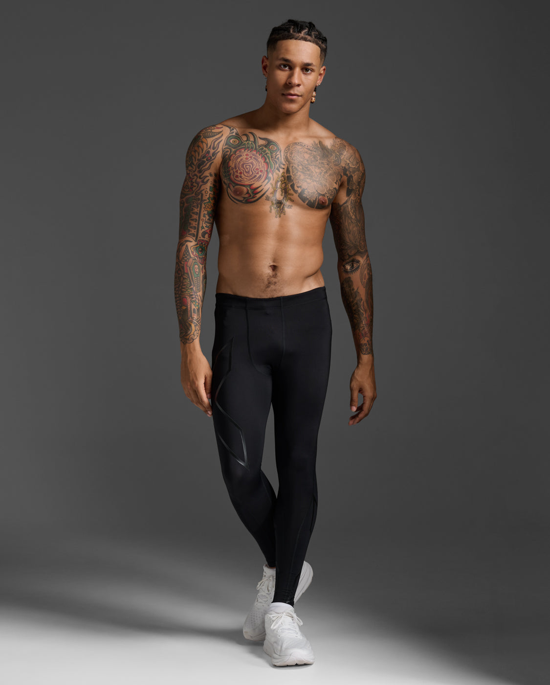 M Core Compression Tights Men's Core Function Full-Length Training Compression Pants | Black