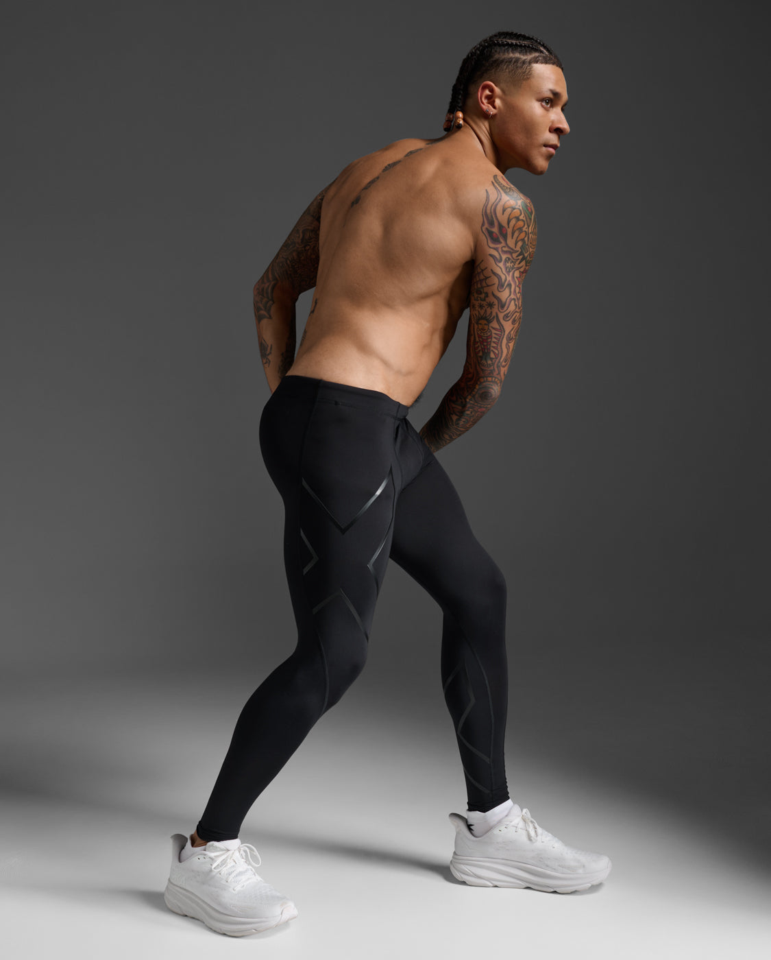 M Core Compression Tights Men's Core Function Full-Length Training Compression Pants | Black