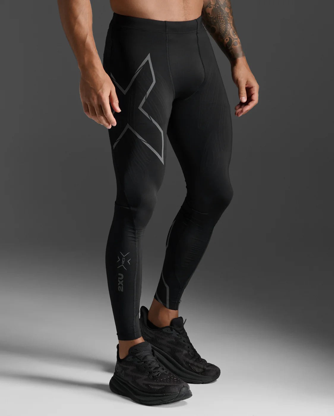 M Light Speed Compression Tights 男士_全長手機口袋輕盈奔馳壓縮褲 | 黑