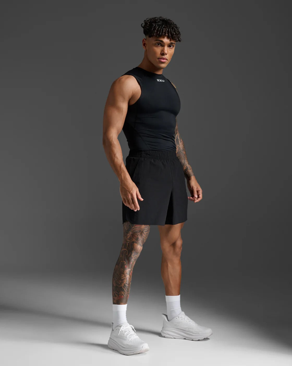 M Core Compression Sleeveless 男士 核心機能速乾無袖壓縮上衣|黑