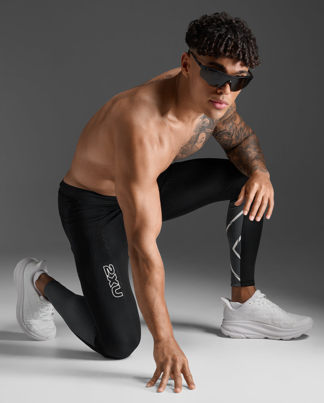M Light Speed React Compression Tights 男士_全長手機口袋輕盈奔馳MCS進階壓縮褲|黑