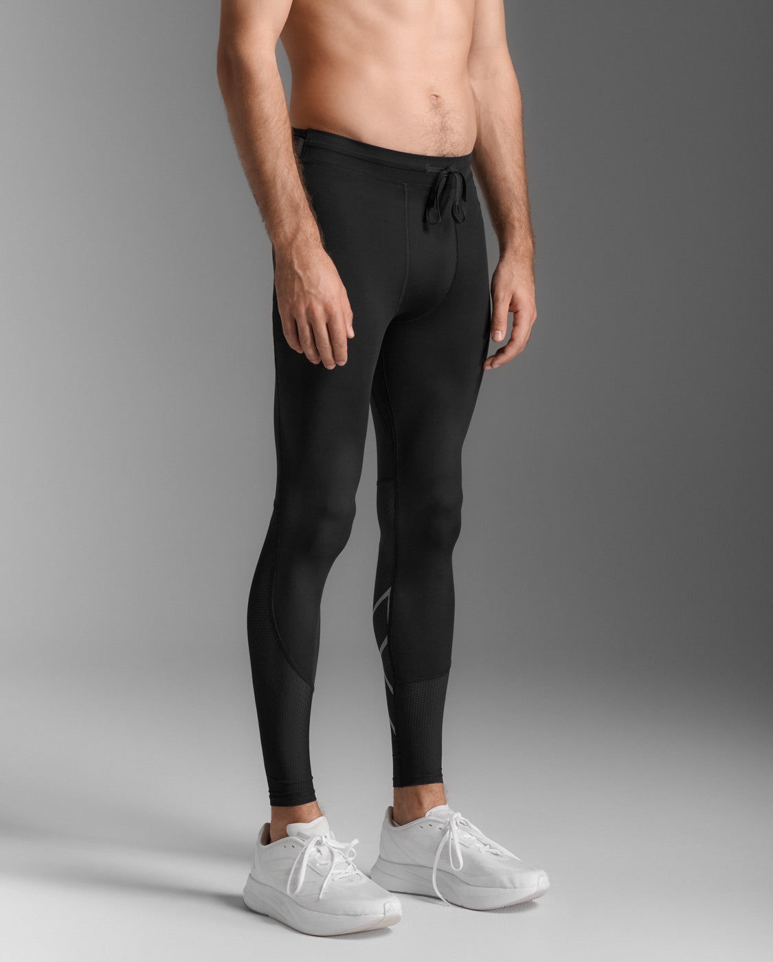 M Aero Mesh Compression Tights 男士 全長暢跑透氣多收納口袋訓練壓縮褲|黑
