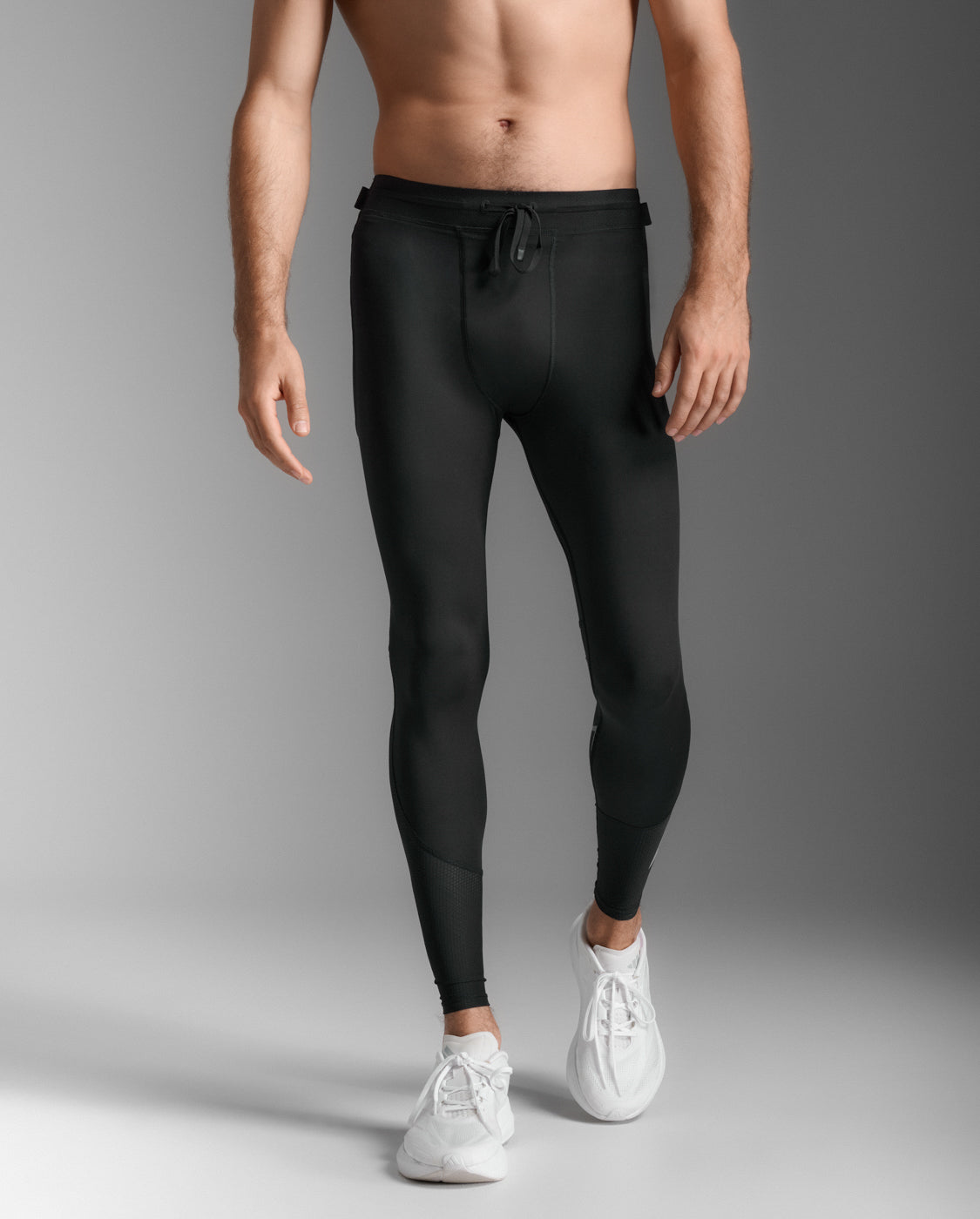 M Aero Mesh Compression Tights 男士 全長暢跑透氣多收納口袋訓練壓縮褲|黑