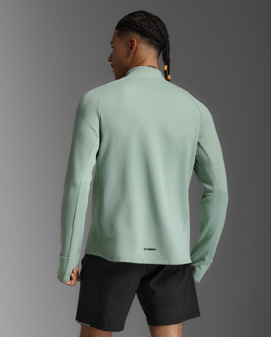 M Ignition Hyper-Haptic 1/4 Zip 男士 保暖防護1/4拉鍊長袖機能上衣 | 淺綠