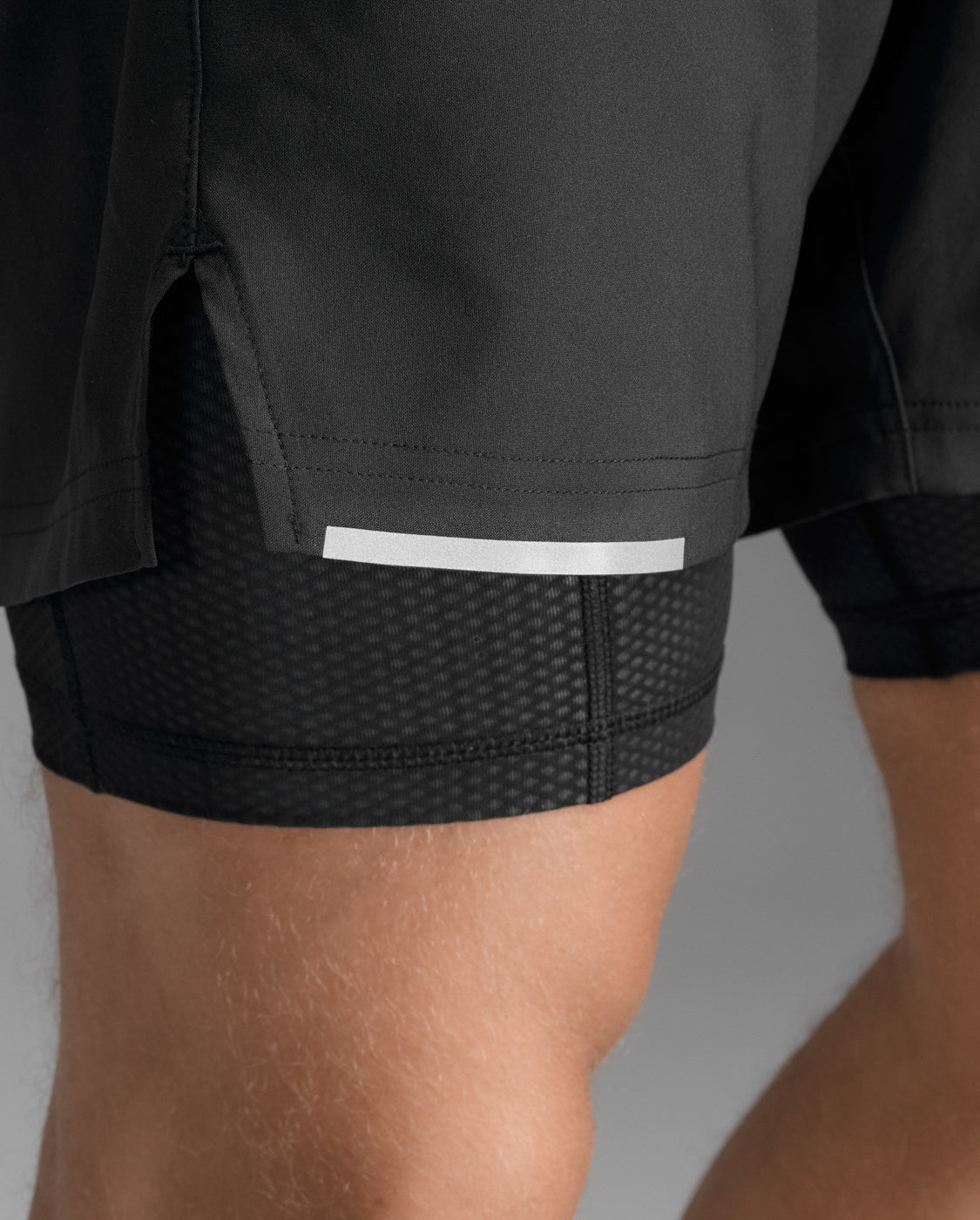 【限時優惠】M Aero Mesh 2-in-1 5 Inch Short 男士 輕盈涼感5吋雙層機能訓練短褲|黑