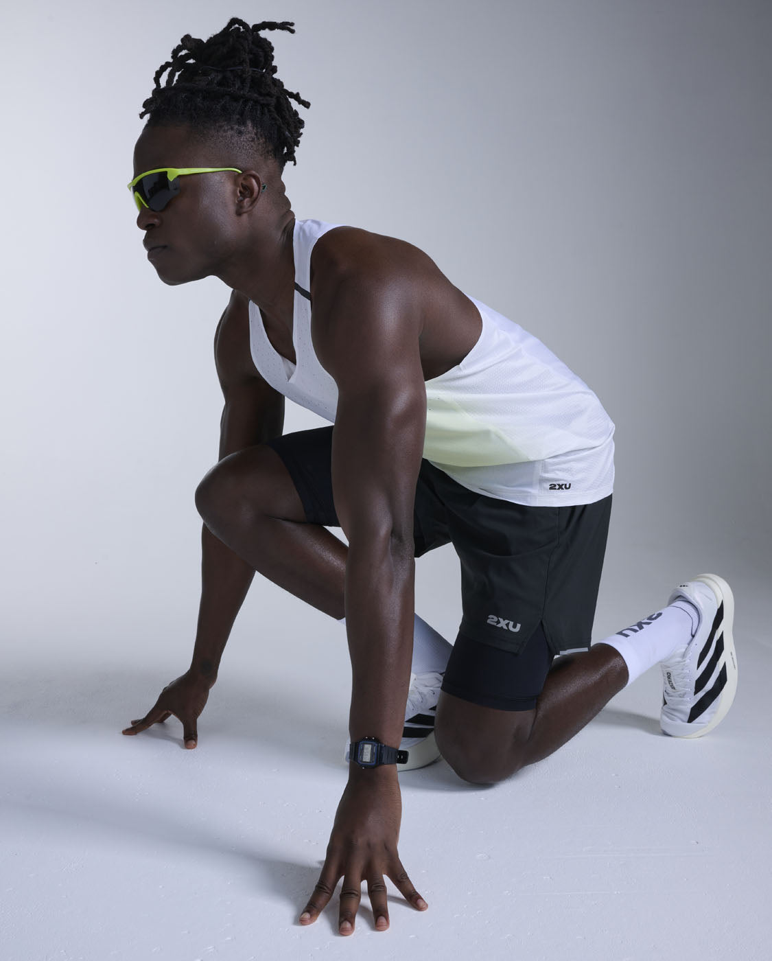 Light Speed React Singlet 男士 輕盈奔馳進階乾爽科技運動背心|抹茶色