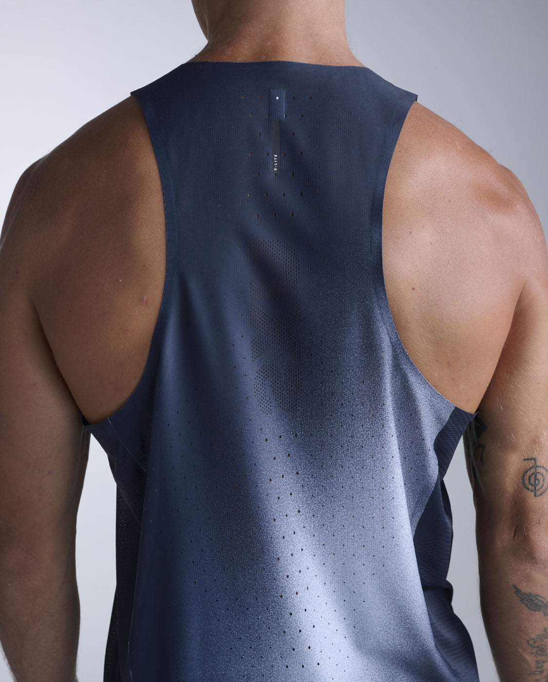 Light Speed React Singlet Men's Lightweight, Advanced Dry Technology Sports Vest | Gradient Purple