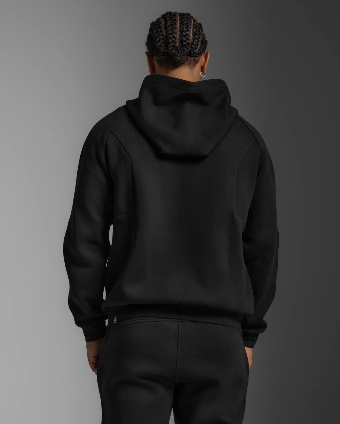 M Commute Smooth Spacer Full Zip 男士 通勤輕柔保暖修身全拉鍊連帽夾克|黑