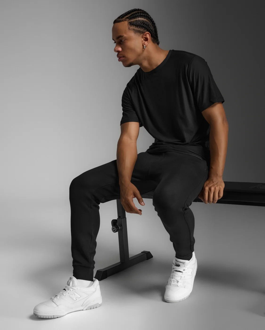 M Commute Spacer Trackpant 男士 通勤輕柔抽繩腰保暖運動長褲|黑