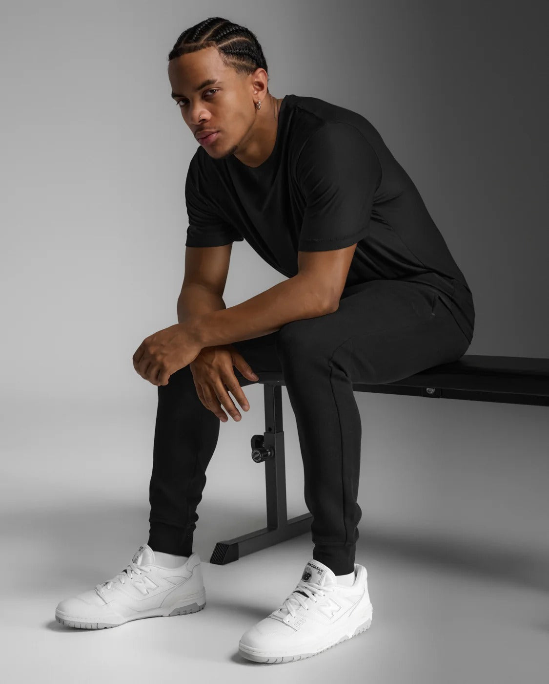 M Commute Spacer Trackpant 男士 通勤輕柔抽繩腰保暖運動長褲|黑