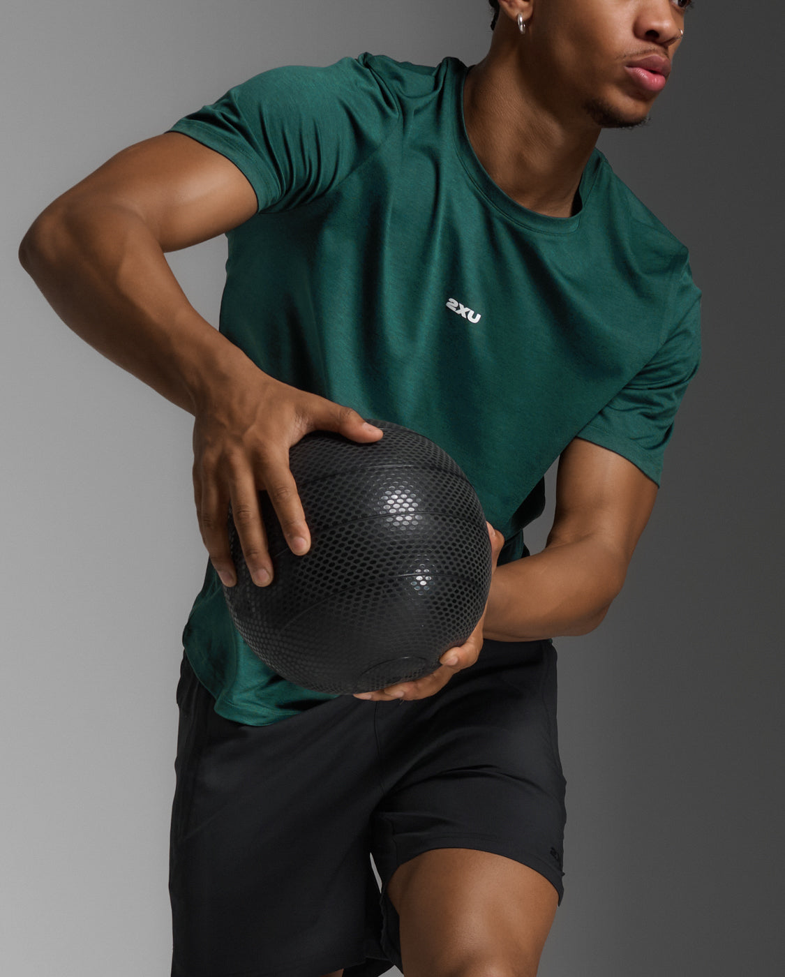 M Motion Tee 男士 挑戰者吸濕排汗棉柔T恤|森林綠