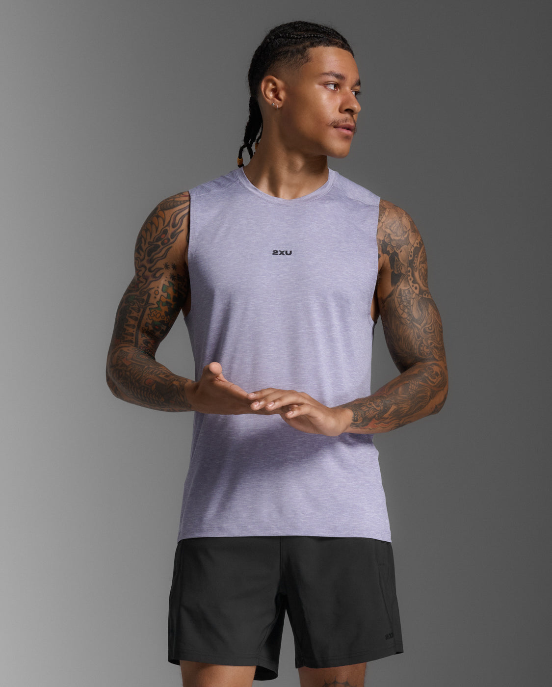 M Motion Soft Jersey Tank 男士 挑戰者輕盈乾爽機能訓練背心 | 淺紫