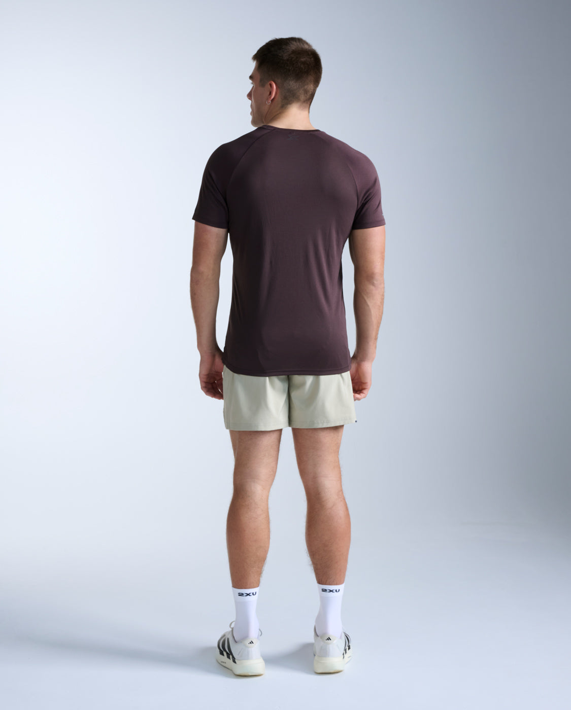 Aero Mesh Tee 男士 運動短袖上衣|樹皮棕