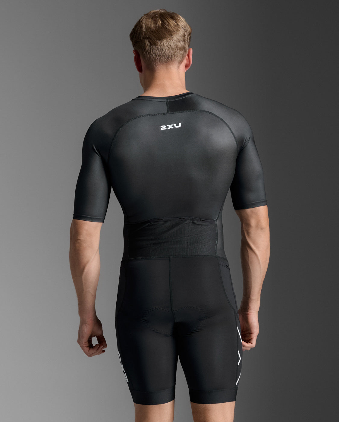 M Core Sleeved Trisuit 男士 核心機能空力剪裁比賽用有袖連體三鐵衣|黑