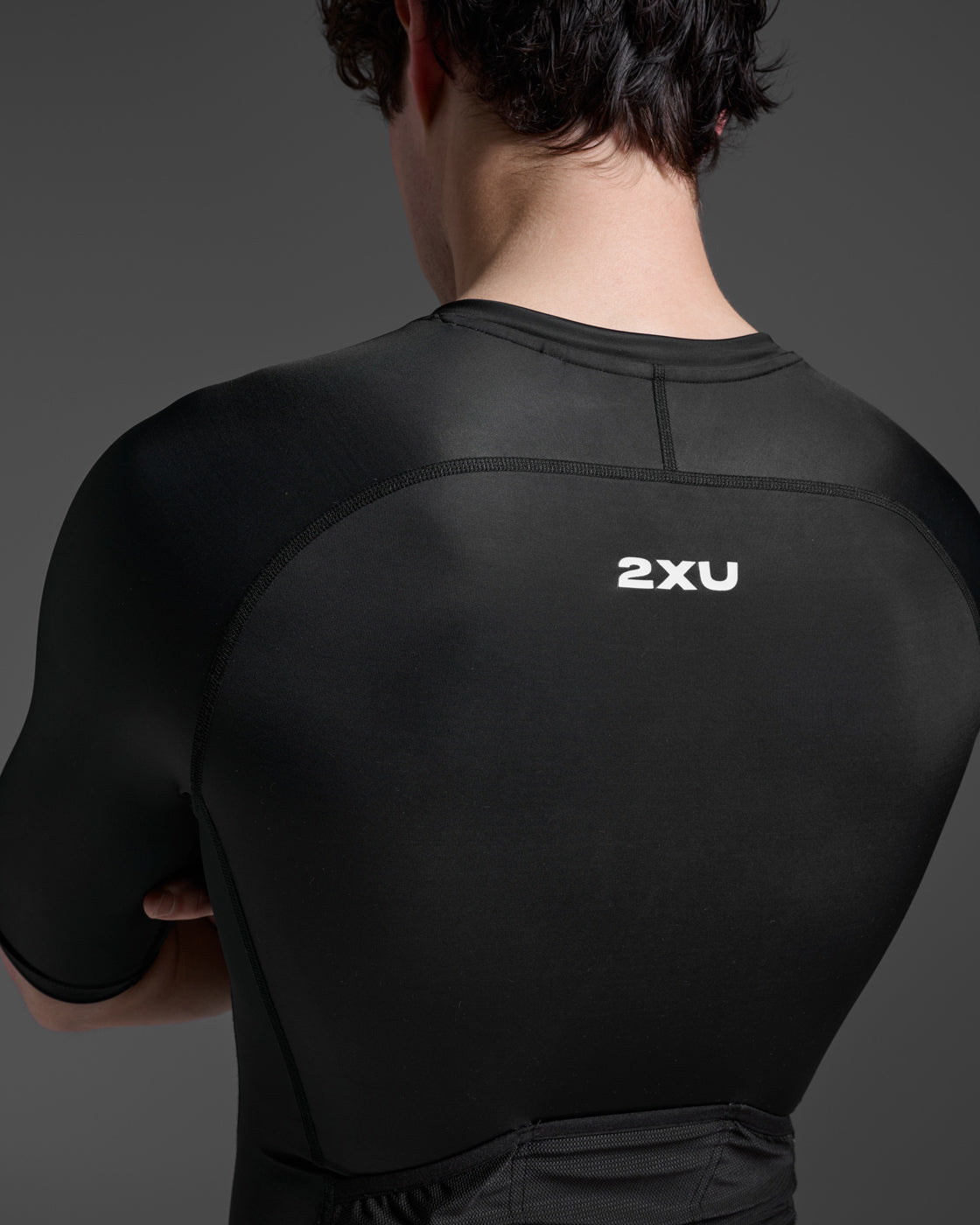 M Core Sleeved Trisuit 男士 核心機能空力剪裁比賽用有袖連體三鐵衣|黑