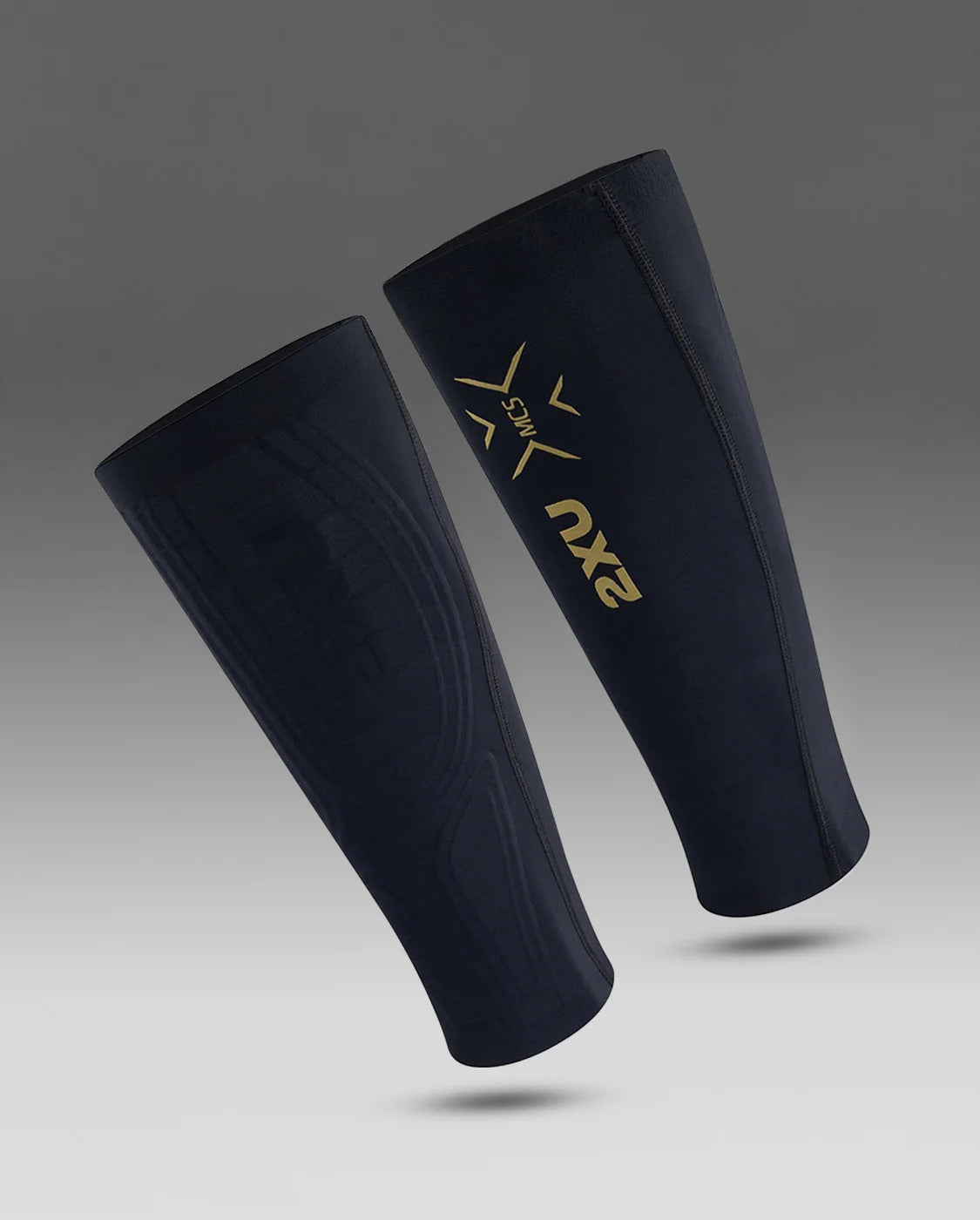 U Light Speed Compression Calf Guards 中性 輕盈奔馳壓縮小腿套(一雙)|黑/金