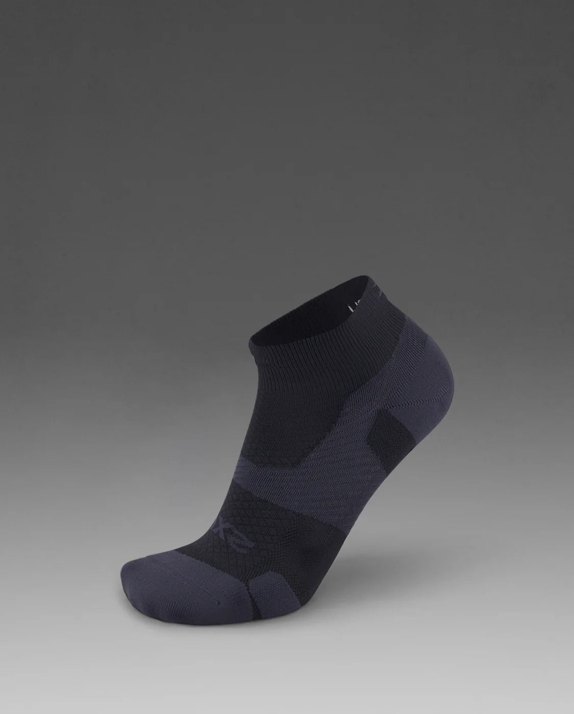 U Vectr Light Cushion 1/4 Crew Compression Socks 中性 輕量足弓支撐緩震1/4 運動壓縮襪|黑