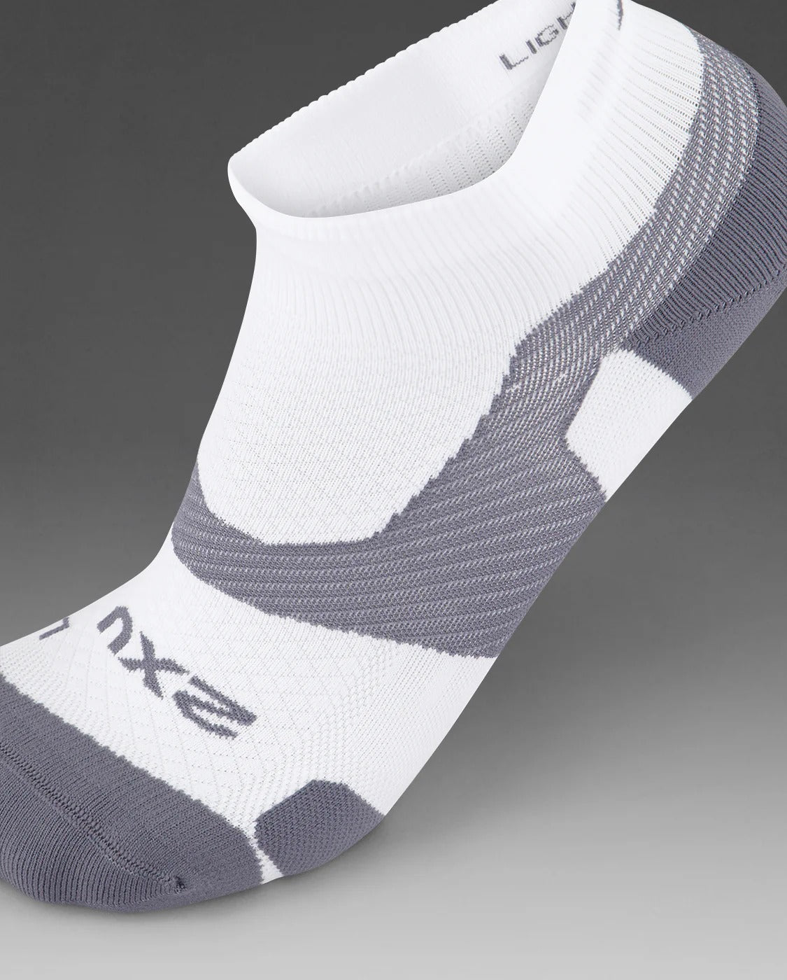 U Vectr Light Cushion 1/4 Crew Compression Socks 中性 輕量足弓支撐緩震1/4 運動壓縮襪|白