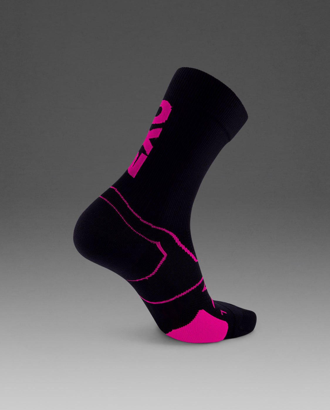 Vectr Cushion Crew Socks 中性 中筒襪|桃紅/黑