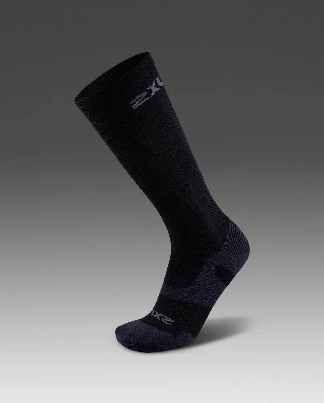 U Vectr Light Cushion Full Length Compression Socks 中性 輕量緩震足弓機能全長壓縮襪|黑
