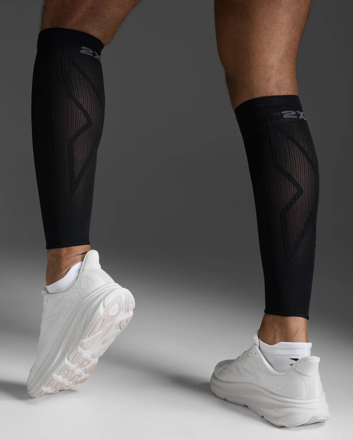 U X Compression Calf Sleeves 中性無縫高透氣壓縮小腿套(一雙)|黑
