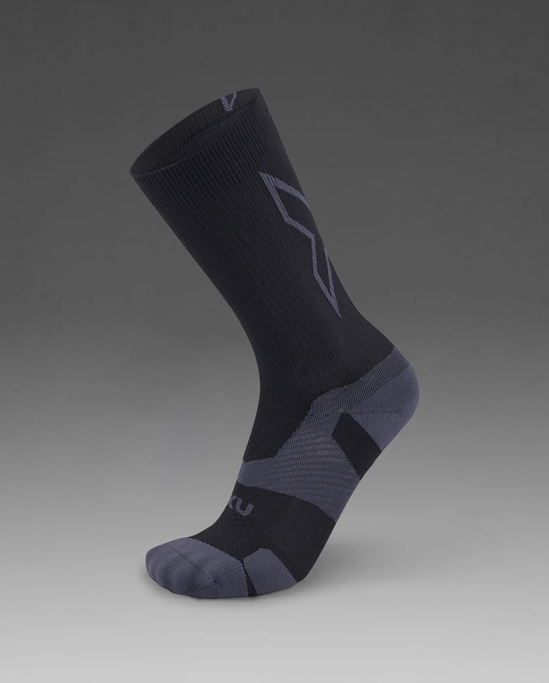 【限時優惠】U Vectr Light Cushion Crew Socks 中性 輕量穩定緩震足弓機能中筒襪|黑