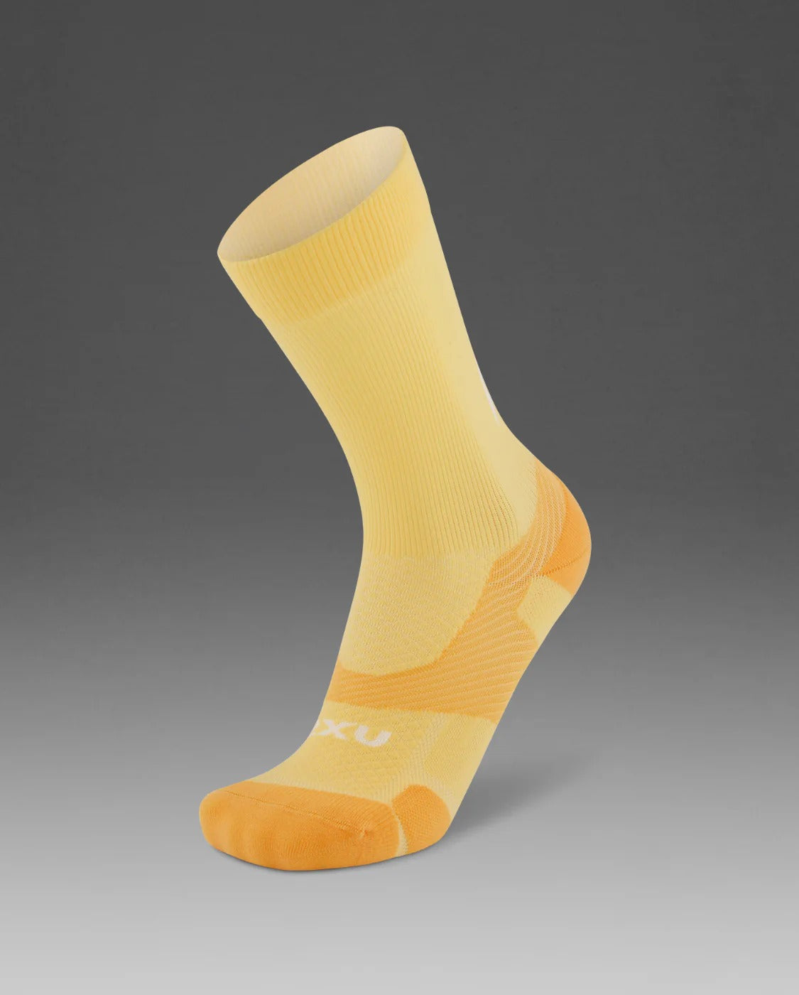 U Vectr Light Cushion Crew Socks 中性 輕量穩定緩震足弓機能中筒襪|黃