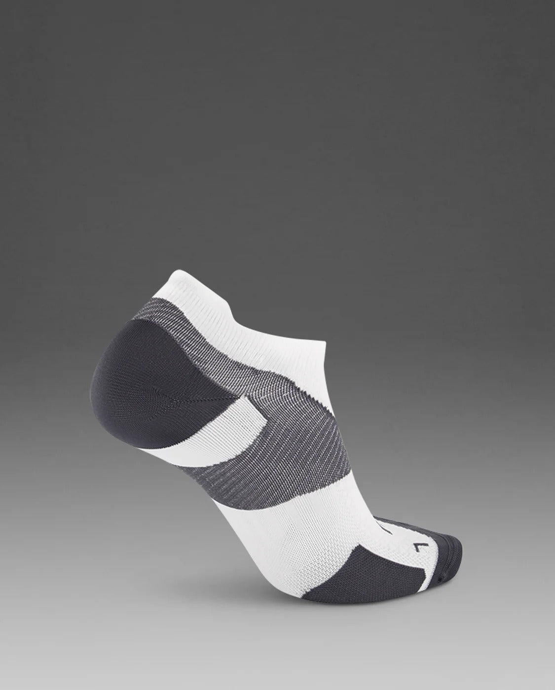 U Vectr Ultralight No Show Compression Socks 中性 輕量緩震足弓機能隱形壓縮襪|白