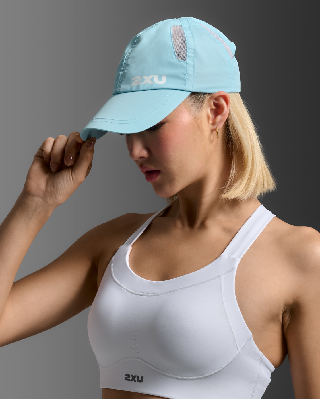 U Run Cap Unisex Lightweight Moisture-Wicking Running Cap | White