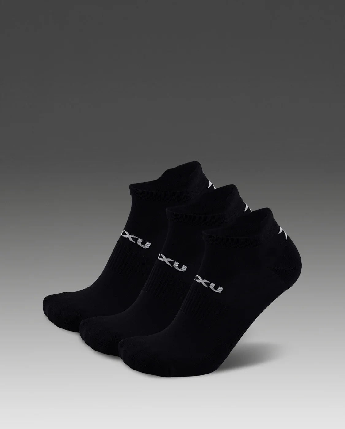 【限時優惠】U Ankle Sock 3 Pack 中性 緩衝防護吸濕快乾短襪3入組|黑