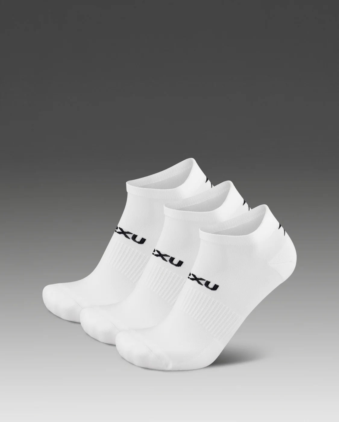 【限時優惠】U Ankle Sock 3 Pack 中性 緩衝防護吸濕快乾短襪3入組|白