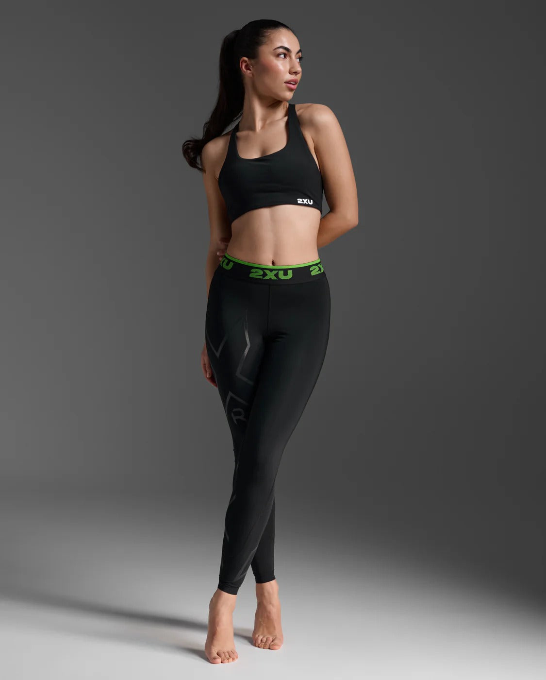 W Refresh Recovery compression Tights 女士 全長肌能恢復壓縮褲|黑