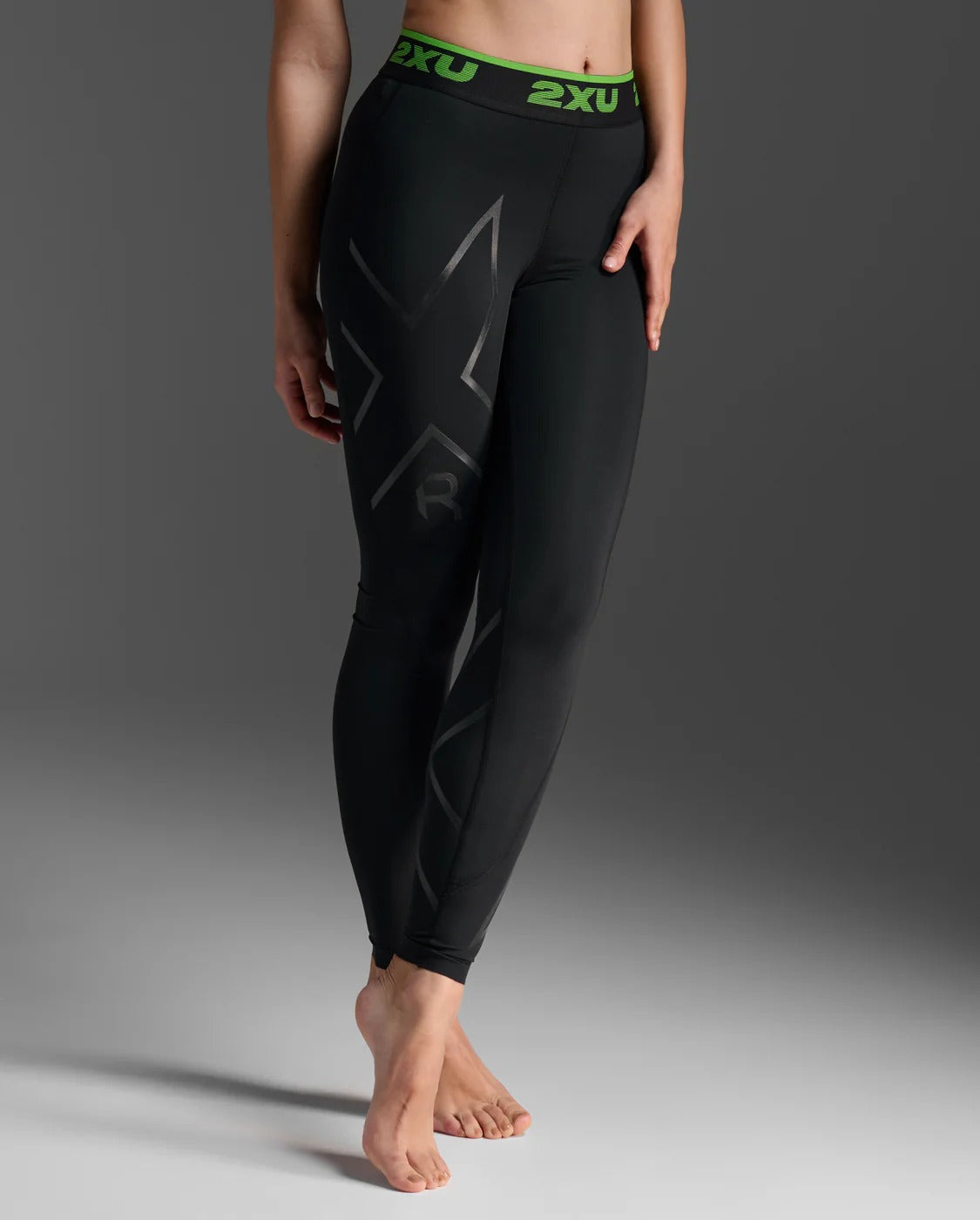 W Refresh Recovery compression Tights 女士 全長肌能恢復壓縮褲|黑