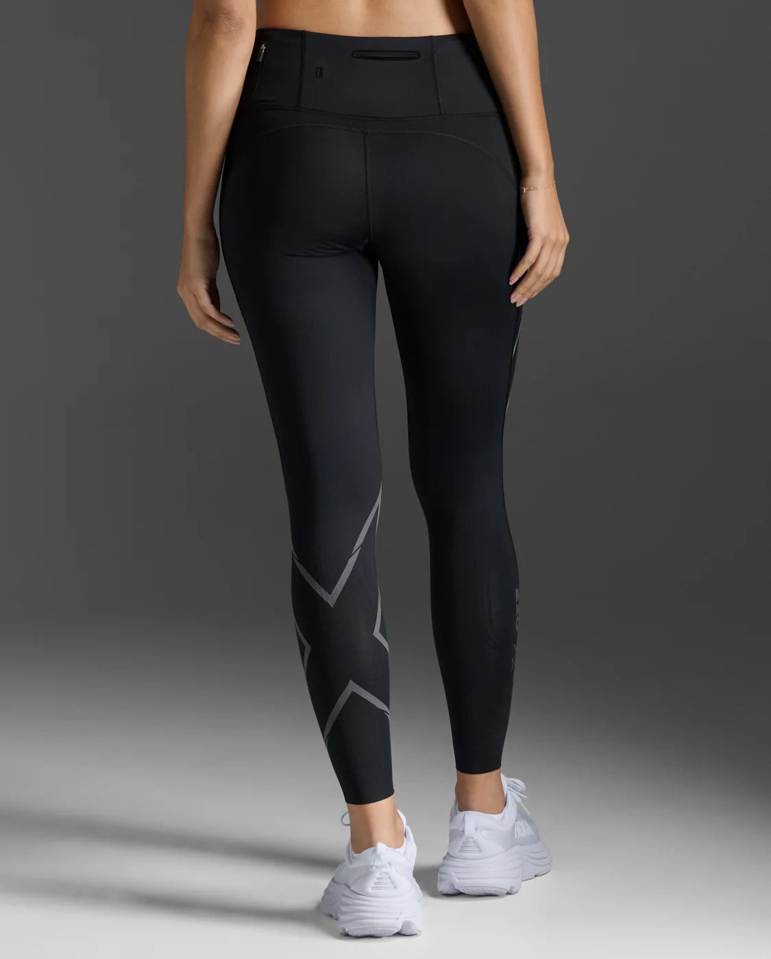 Light Speed Mid-Rise Compression Tights 女士 全長中腰機能口袋輕盈奔馳壓MCS壓縮褲|黑