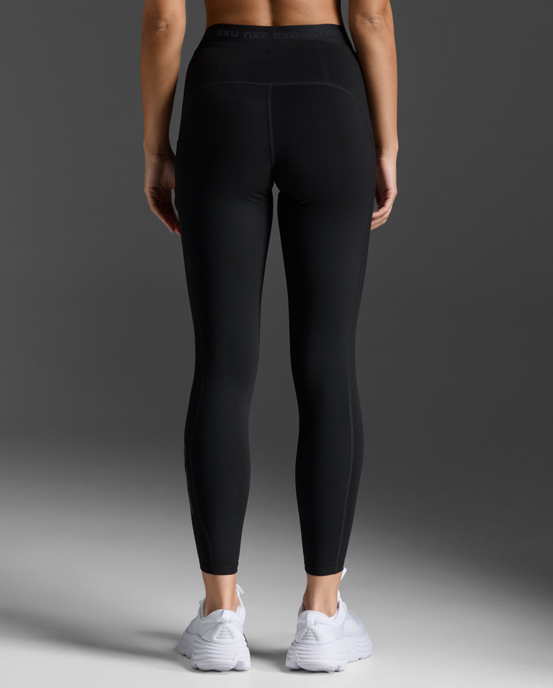 W Form Stash Hi-Rise Compression Tight With Pockets_女士 全長高腰修身多功能口袋深蹲防透壓縮褲 |黑