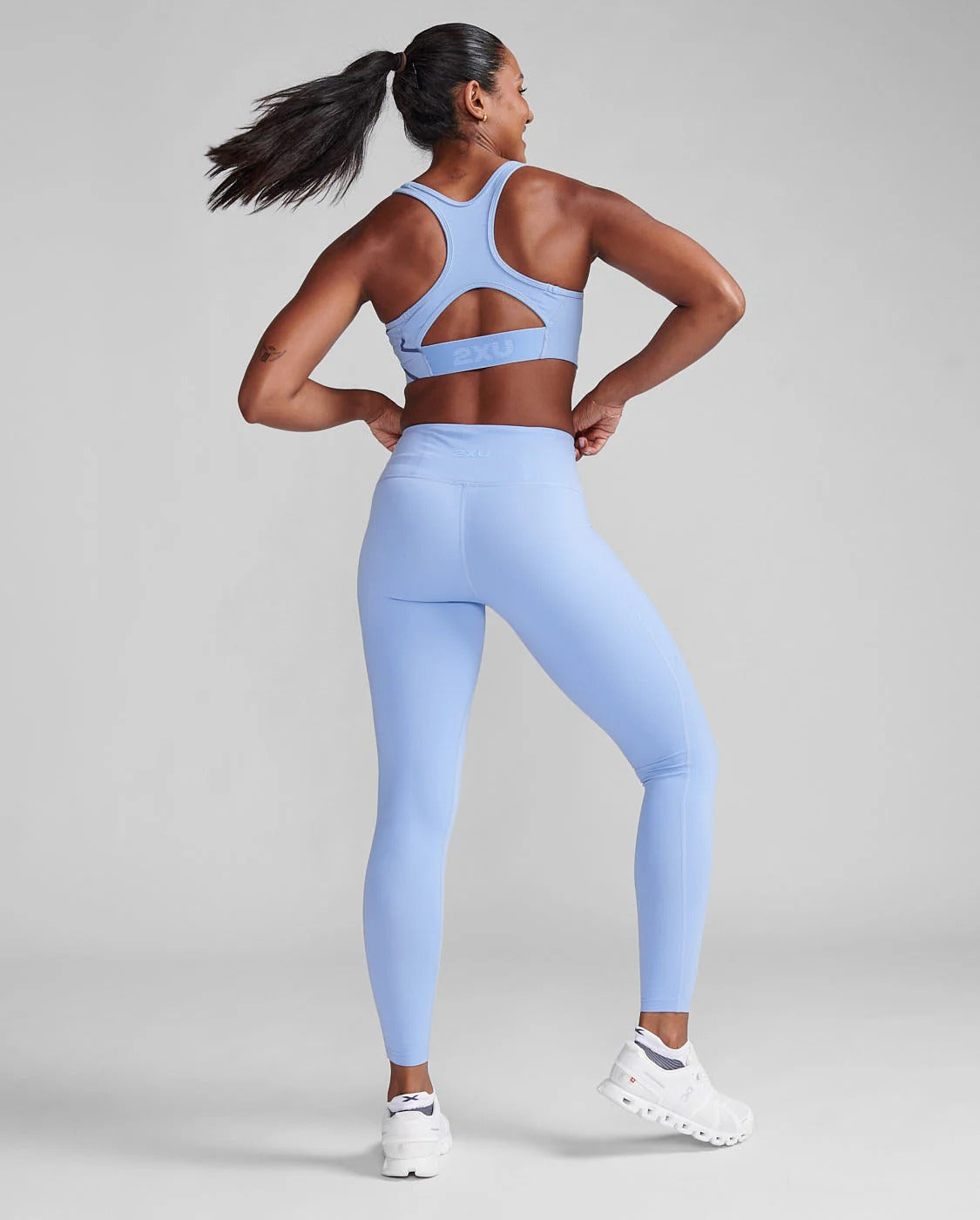 W Form Soft Touch Hi-Rise Compression Tights 女士 全長柔滑高腰手機口袋壓縮褲|丁香紫