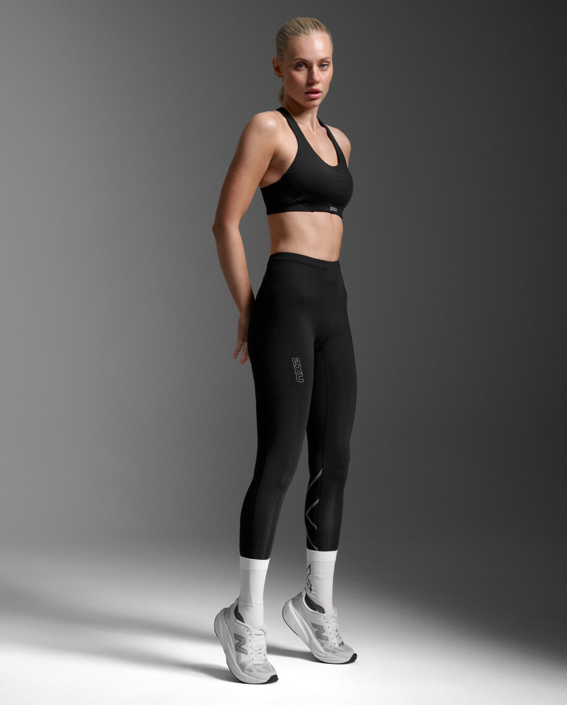 Light Speed React Hi-Rise Comp Tgts Women's High-Waisted Compression Long | Black