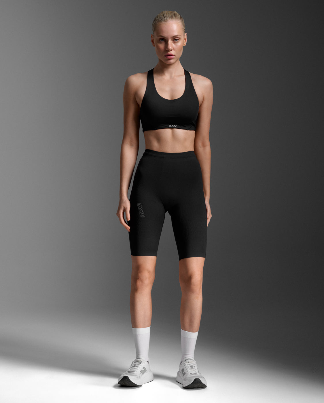 Light Speed React Hi-Rise Compression Shorts 女士 高腰壓縮短褲|黑