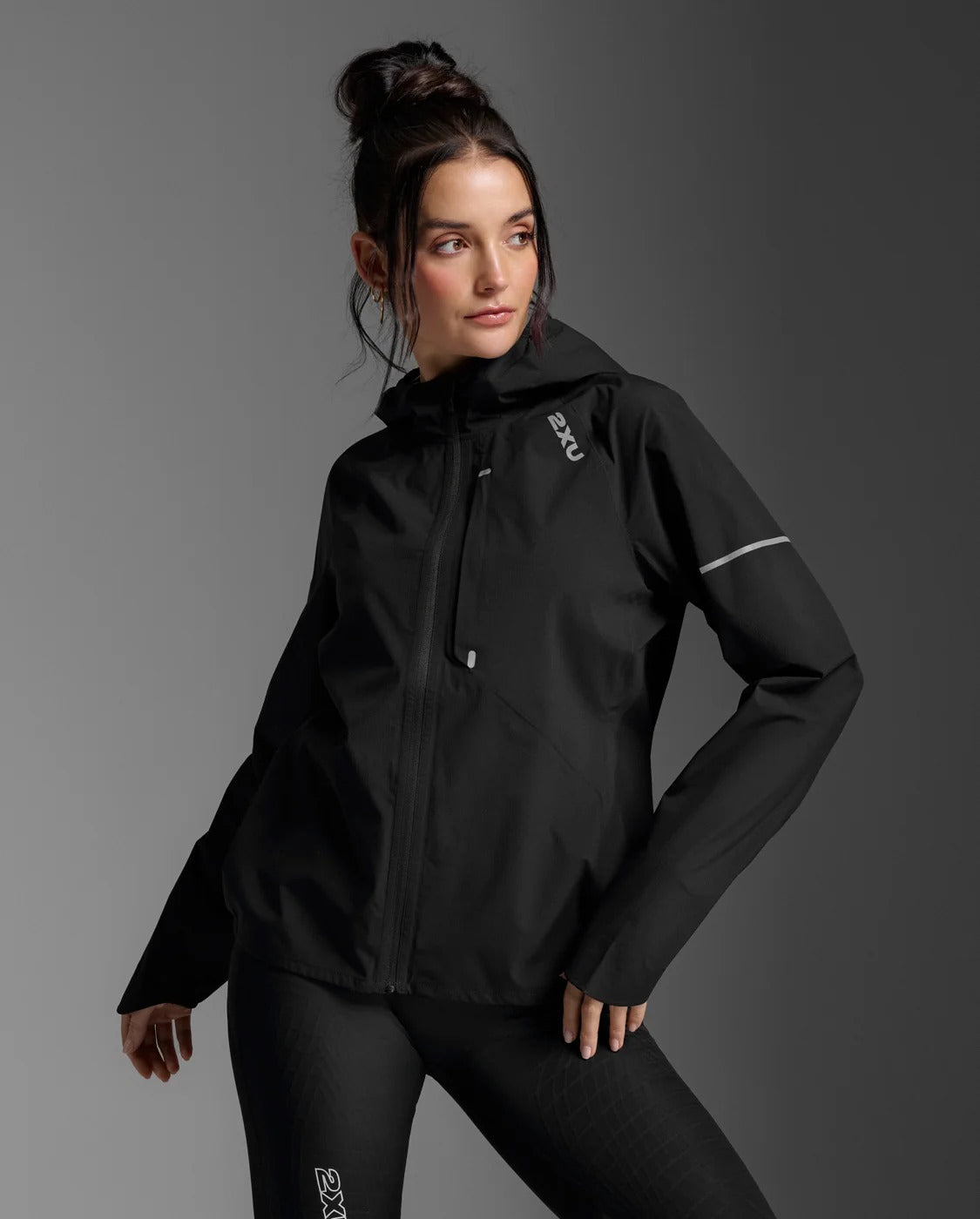 W Ignition Shield Waterproof Jacket 女士 防水保暖防護便攜收納全拉鍊連帽夾克|黑