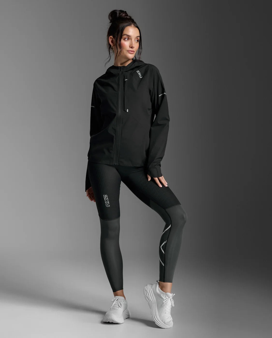 W Ignition Shield Waterproof Jacket 女士 防水保暖防護便攜收納全拉鍊連帽夾克|黑