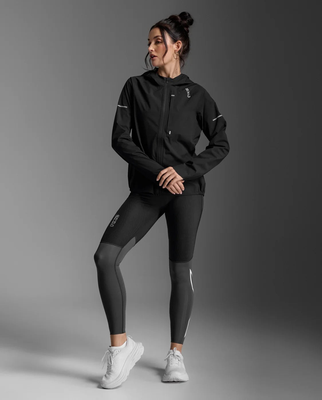 W Ignition Shield Waterproof Jacket 女士 防水保暖防護便攜收納全拉鍊連帽夾克|黑