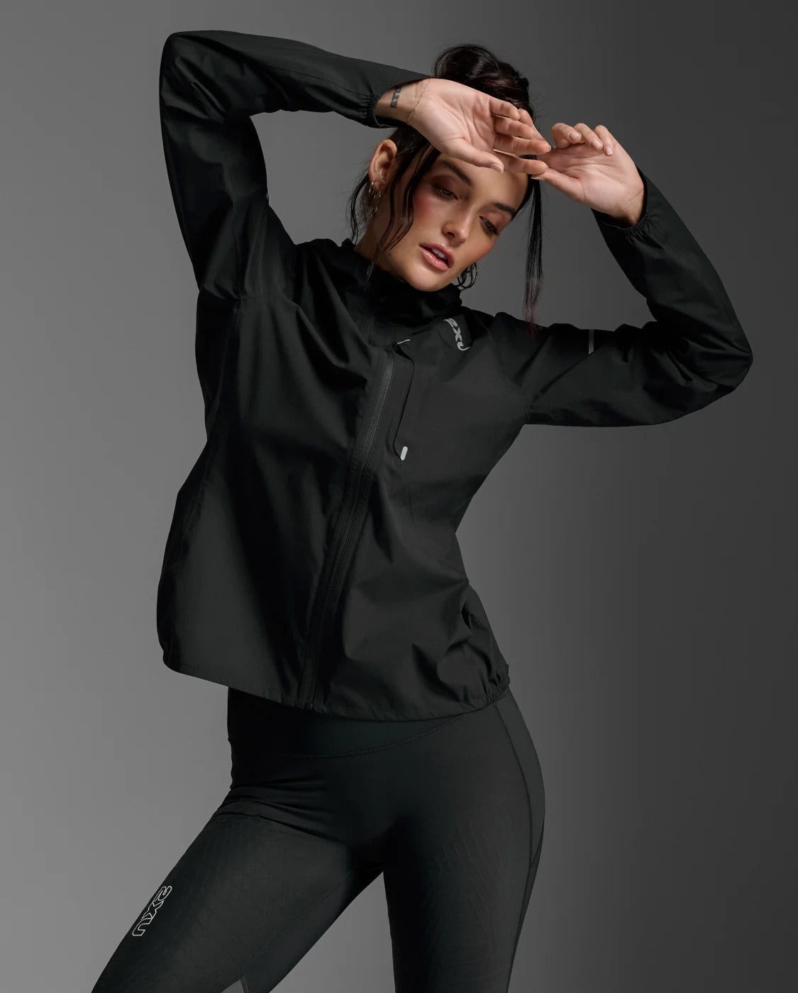 W Ignition Shield Waterproof Jacket 女士 防水保暖防護便攜收納全拉鍊連帽夾克|黑
